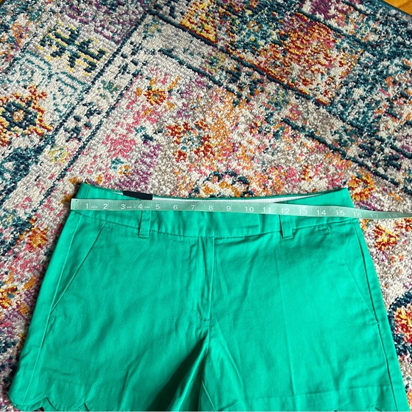 NWT J. Crew Solid Scalloped Linen Blend Shorts - Picture 6 of 12